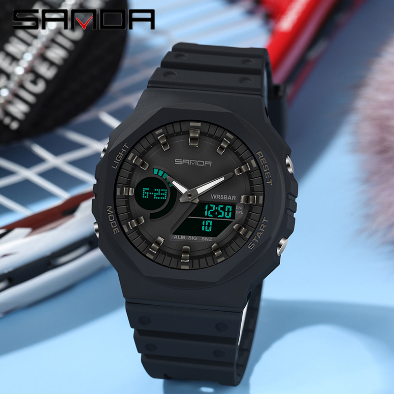 Seiko Watch 5 Sports - SANDA 남성용 방수 쿼츠 시계, 남성용