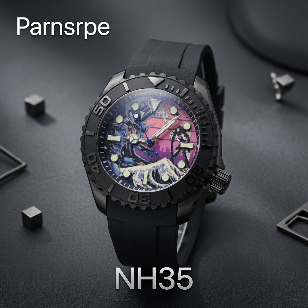Cartier Watch Santos - parnsrpe C NH35 남성용 자동 기계식