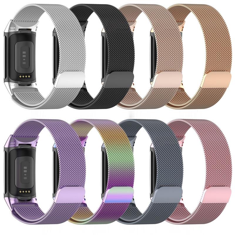 Milanese Loop Magnetic - Fitbit Charge 5 6 용 금속