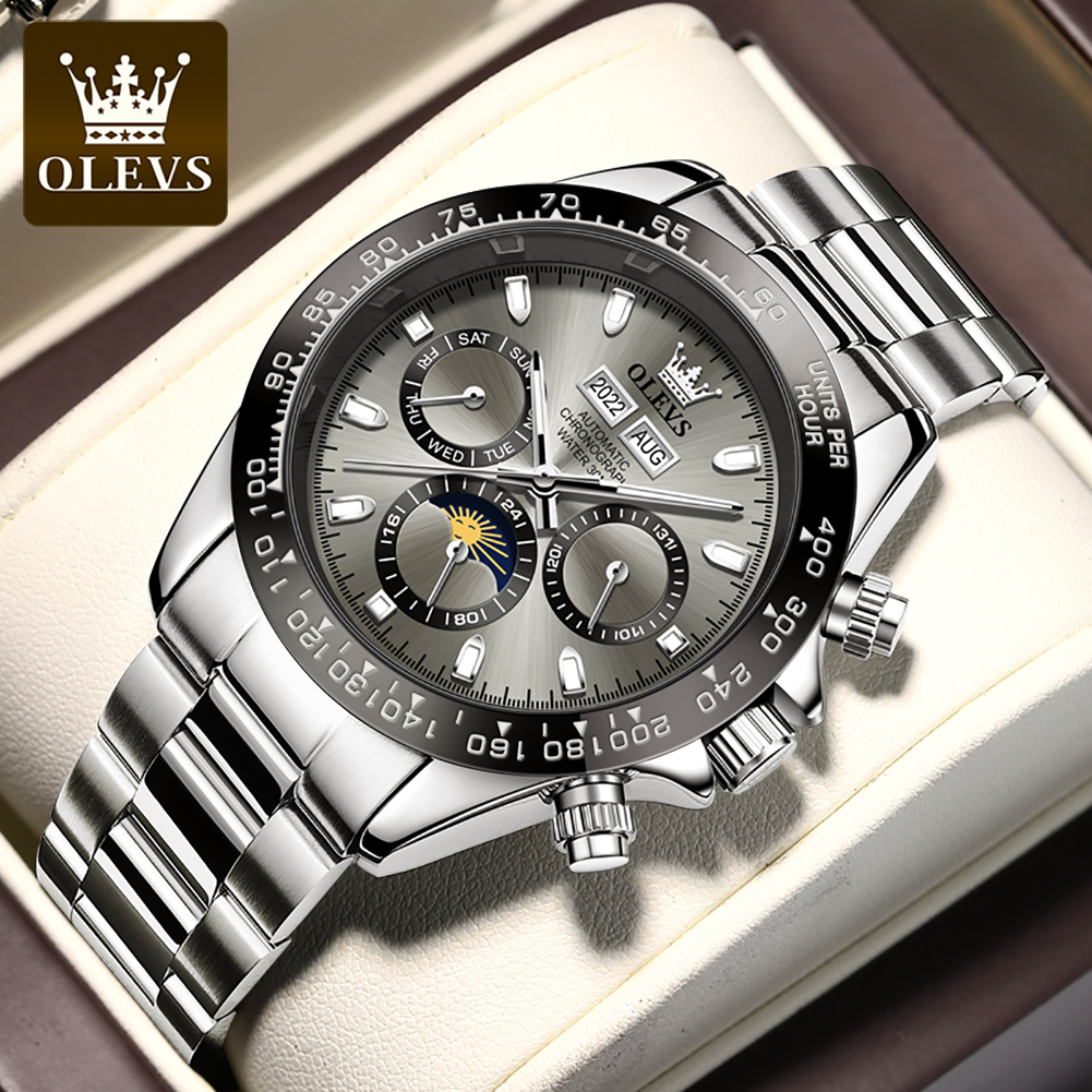 OLEVS 6654 럭셔리 남성용 시계 크로노 그래프  - Omega Watch Seamaster 리뷰 및 가격