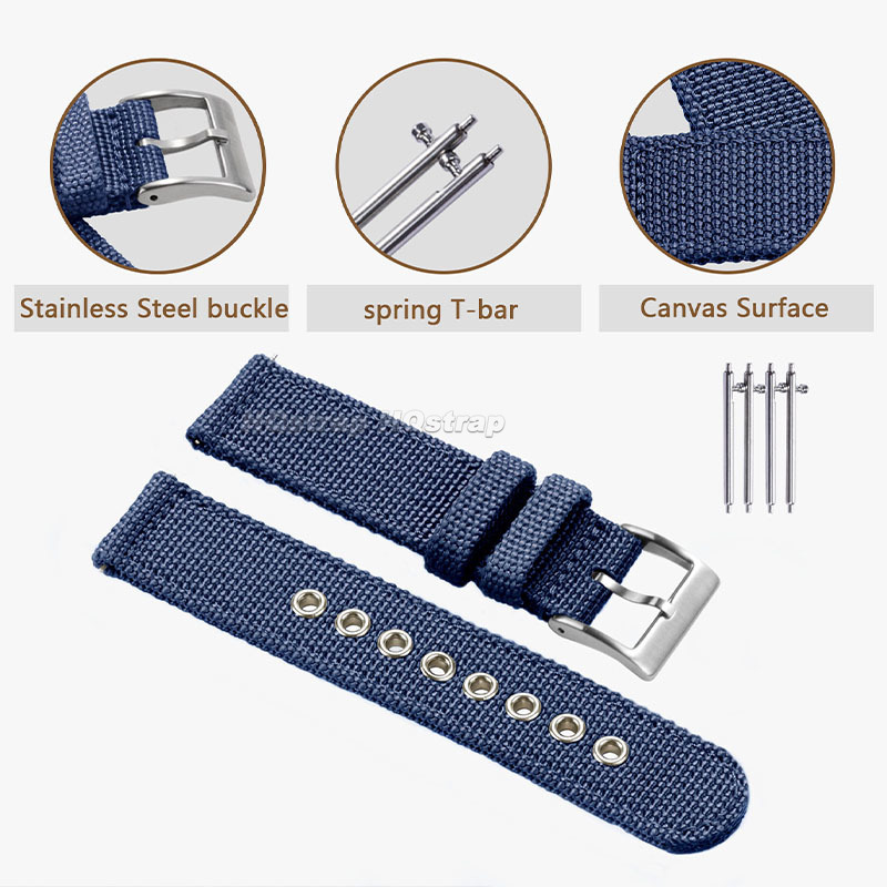 나일론 스트랩 18mm 20mm 22mm 밴드 캔버스  - Nato Strap Nylon 리뷰 및 가격