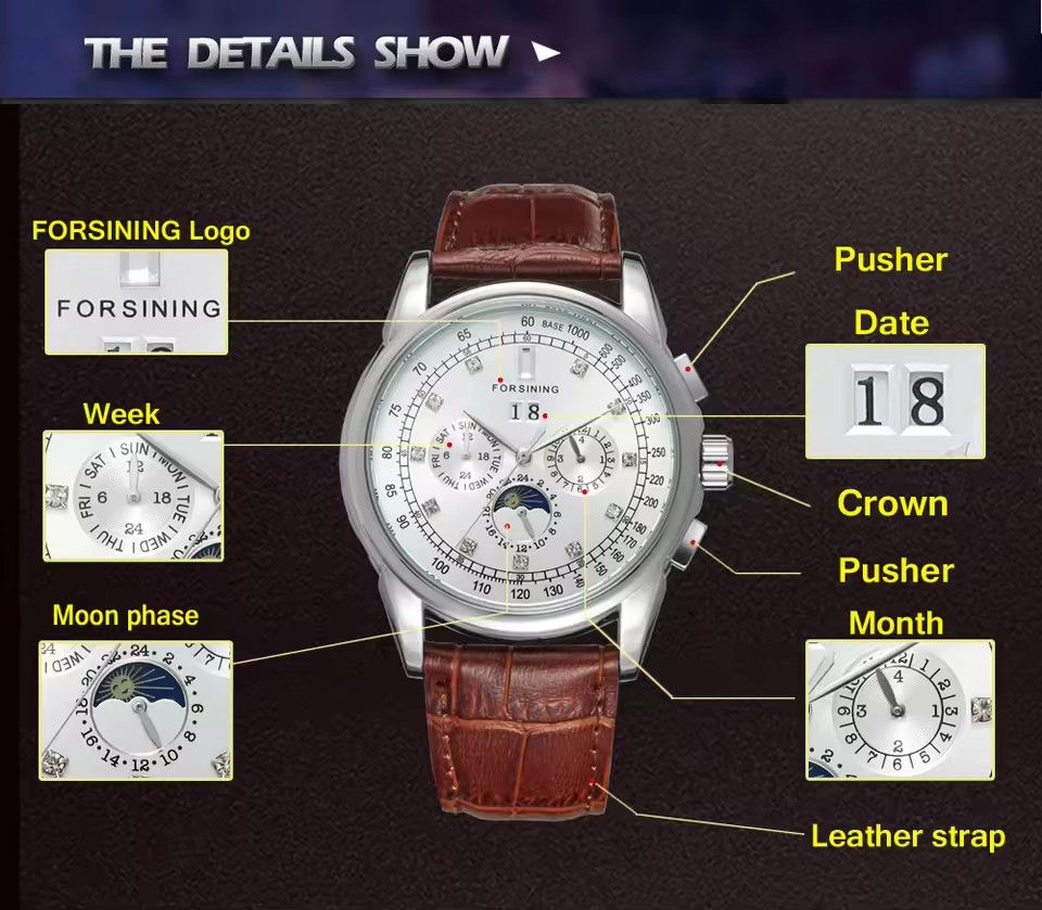FORSINING 복제 다기능 상하이 자동 다이아몬드  - Patek Philippe Watch Aquanaut 리뷰 및 가격