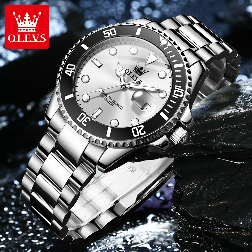 OLEVS 5885 비즈니스 남성 시계 다이빙 쿼츠 시 - Rolex Watch Datejust 리뷰 및 가격