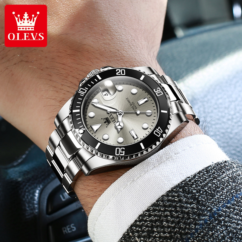 OLEVS 5885 비즈니스 남성 시계 다이빙 쿼츠 시 - Rolex Watch Datejust 리뷰 및 가격