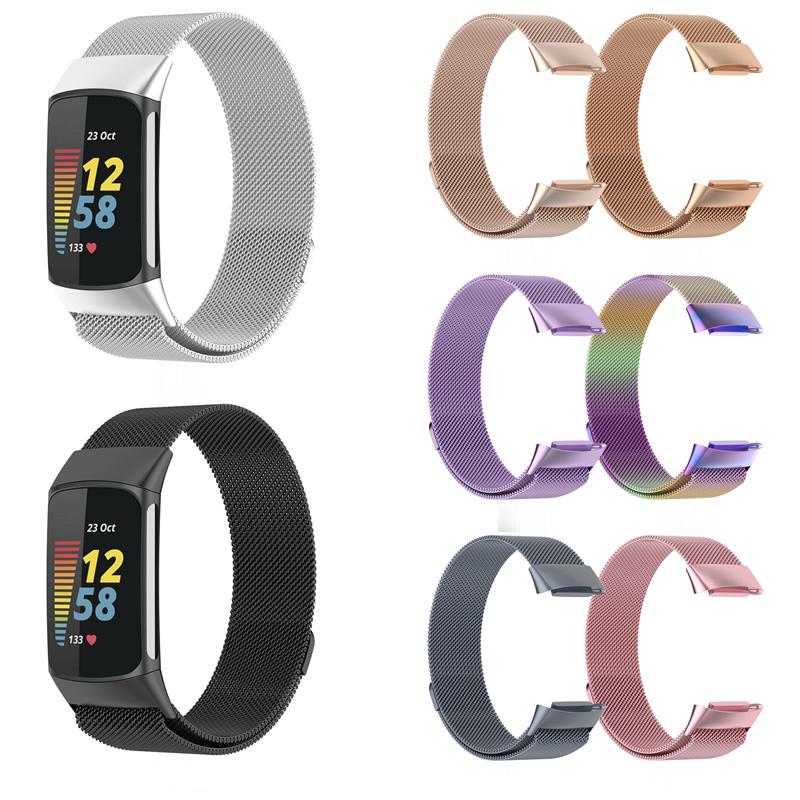 Fitbit Charge 5 6 용 금속 밴드 Fit  - Milanese Loop Magnetic 리뷰 및 가격