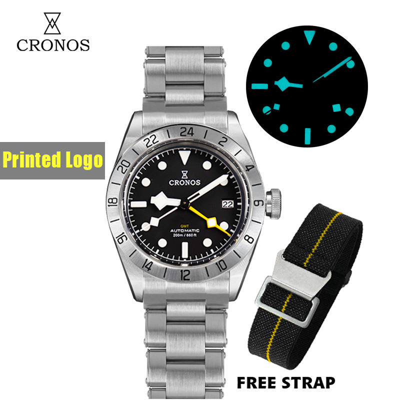 Cronos 빈티지 GMT 39mm NH34 자동식 남 - Tropic Strap Vintage 리뷰 및 가격